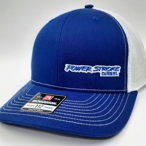 Powerstroke Ford Richardson 112 Trucker Mesh Snapback Hat F250 Superduty Diesel